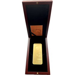 Zlatý slitek 500 g Valcambi ražený