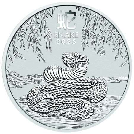 Stříbrná mince 5 Oz Lunar Series III Year of the Snake 2025