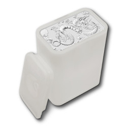 Stříbrná mince ve tvaru slitku 1 Oz Rectangular Dragon 2019
