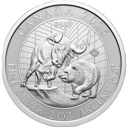 Stříbrná mince 2 Oz Býk a...