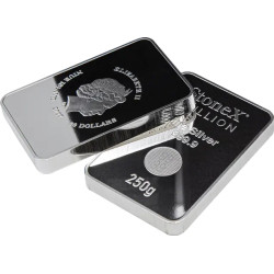 Stříbrná mince ve tvaru slitku 250 g Stonex