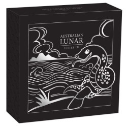 Stříbrná mince 1 Oz Lunar Series III Year of the Snake 2025 Zlaceno