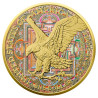 Stříbrná mince 1 Oz American Eagle Circle of Life 2022 Zlaceno a Kolorováno