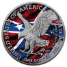 Stříbrná mince 1 Oz American Eagle American Flag 2022 Kolorováno