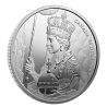 Stříbrná mince 5 Oz Královna Alžběta II. Korunovace 2022 Proof