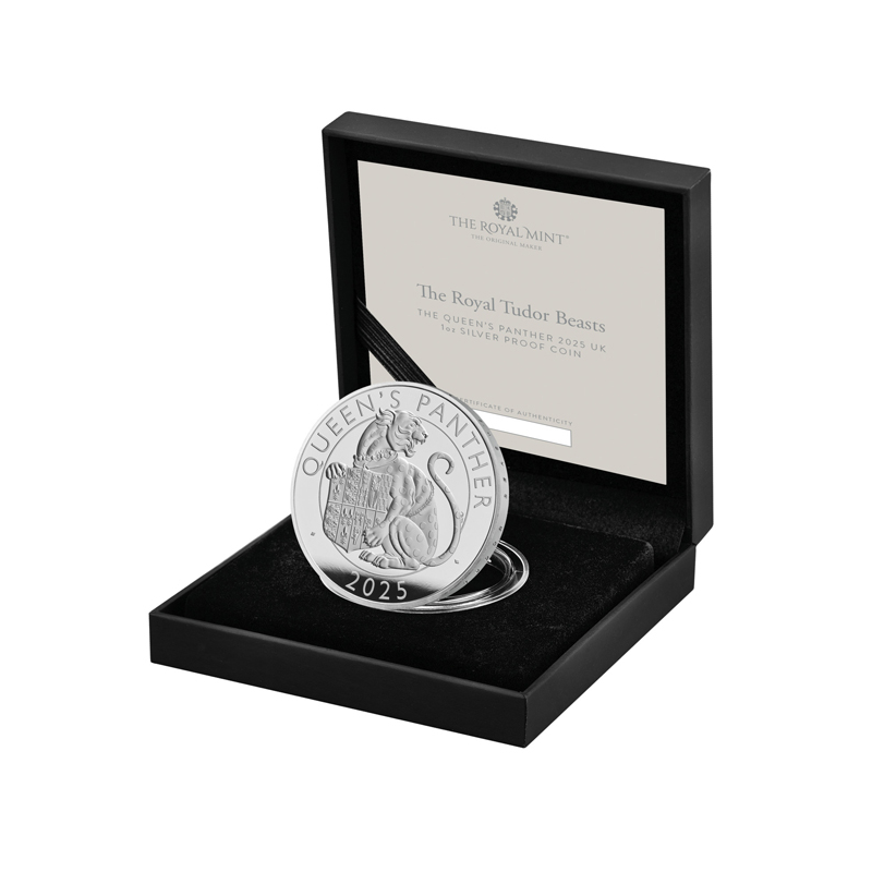 Stříbrná mince 1 Oz Royal Tudor Beasts The Panther 2025 Proof