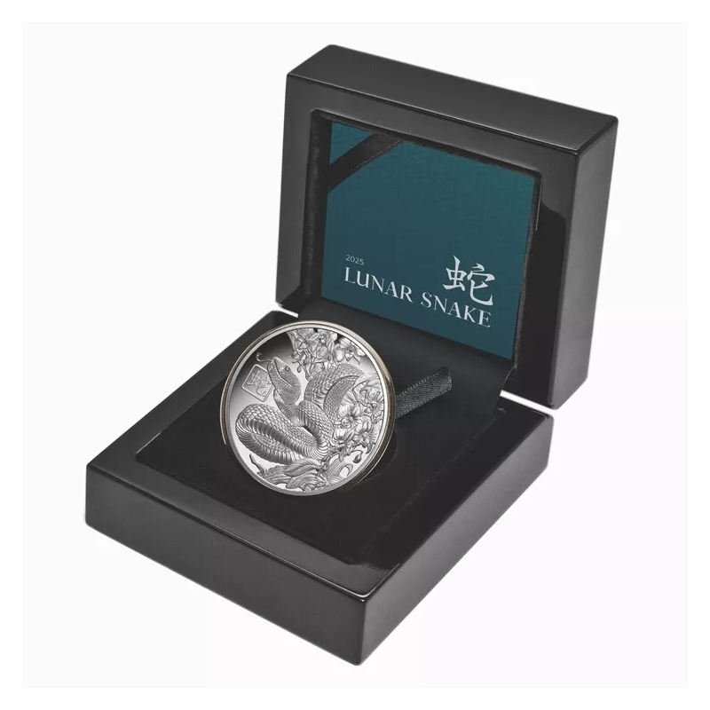Stříbrná mince 1 Oz Lunar Snake 2025 Proof