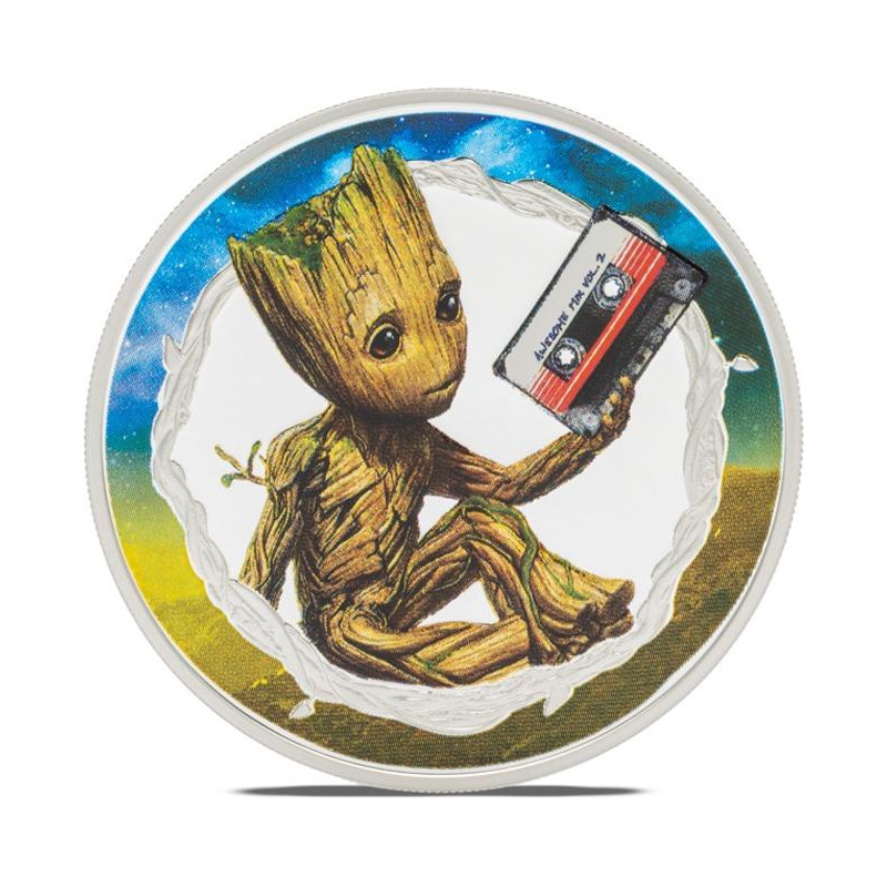 Stříbrná mince 1 Oz Marvel Groot 2025 Proof