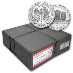 Box 500 x stříbrná mince 1 Oz Wiener Philharmoniker