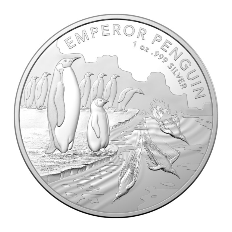 Stříbrná mince 1 Oz Australian Antarctic Territory - Emperor Penguin 2023