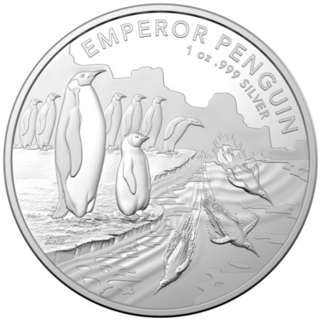 Stříbrná mince 1 Oz Australian Antarctic Territory - Emperor Penguin 2023