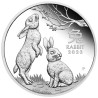 Stříbrná mince 1/2 Oz Lunar Series III Year of the Rabbit 2023 Proof
