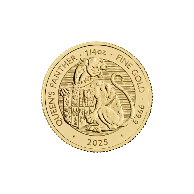 Zlatá Mince 1/4 Oz The Royal Tudor Beasts Královnin Panther 2025