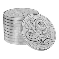 Stříbrná mince 1 Oz Mýty a legendy Beowulf a Drak 2025