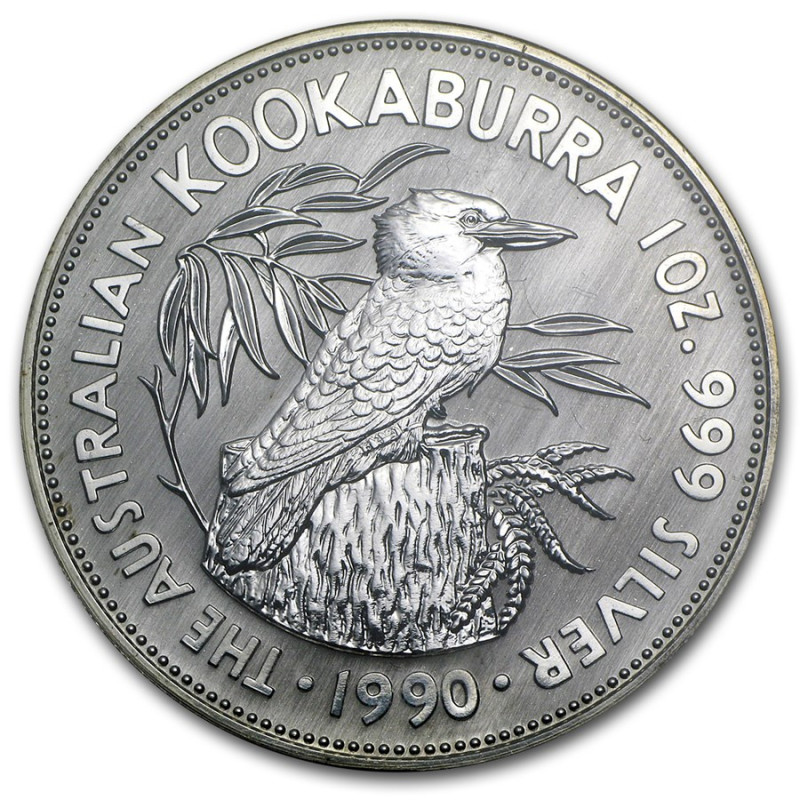 Stříbrná mince 1 Oz Kookaburra 1990