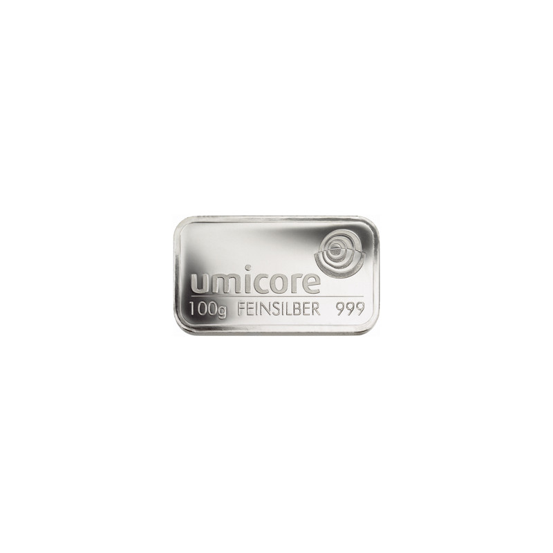 Stříbrný slitek 100 g Umicore