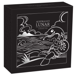 Stříbrná mince 1 Oz Lunar Series III Year of the Snake 2025 Kolorovaná Proof