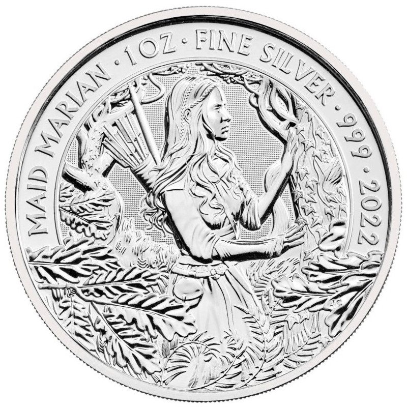 Stříbrná mince 1 Oz Mýty a legendy - Maid Marian 2022