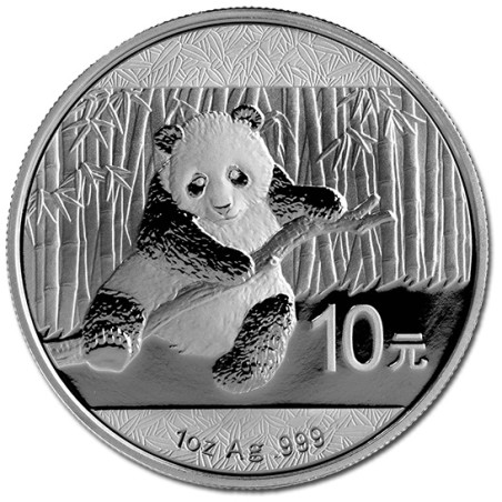 Stříbrná mince 1 Oz China Panda 2014