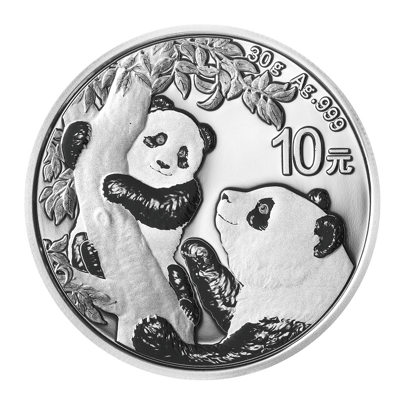 Stříbrná mince 30 g China Panda 2021
