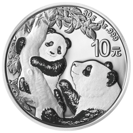 Stříbrná mince 30 g China Panda 2021