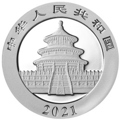Stříbrná mince 30 g China Panda 2021