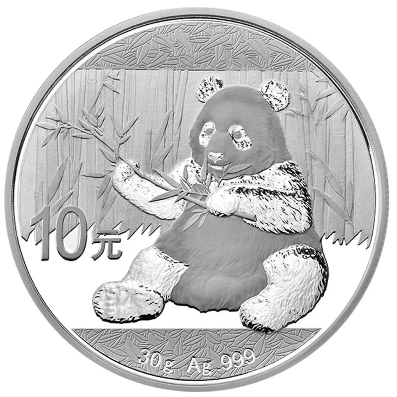 Stříbrná mince 30 g China Panda 2017