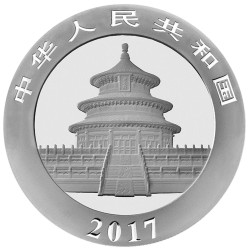 Stříbrná mince 30 g China Panda 2017
