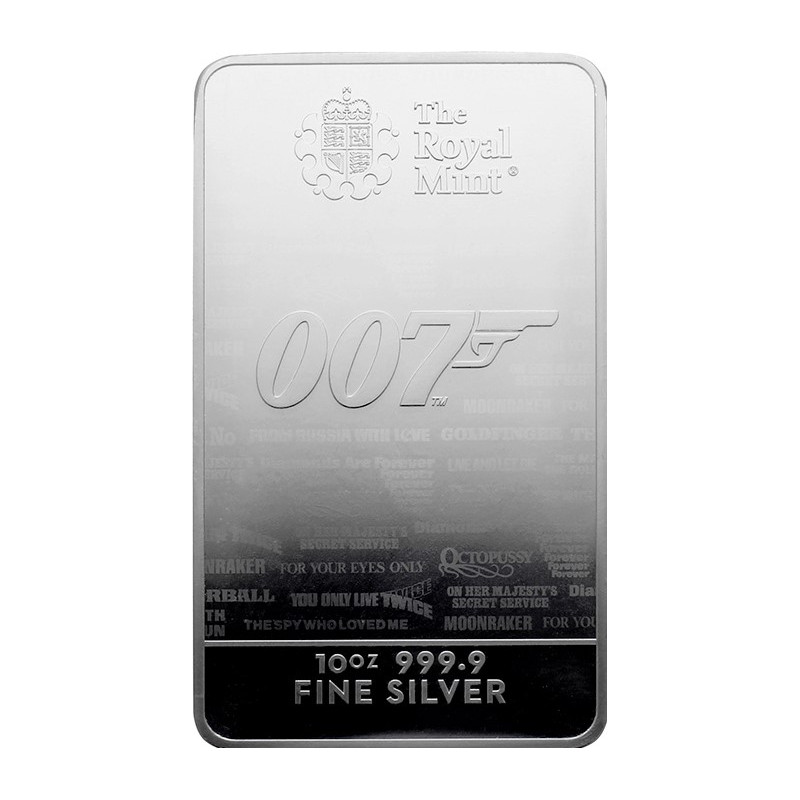 Stříbrný slitek 10 Oz James Bond 007 No Time To Die