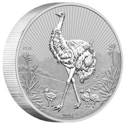 Stříbrná mince 2 Oz Next Generation Emu 2024