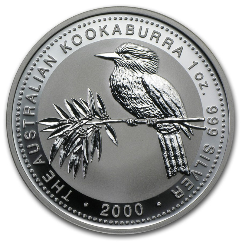 Stříbrná mince 1 Oz Kookaburra 2000