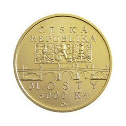 Zlatá mince 1/2 Oz Barokní most v Náměsti nad Oslavou 2012