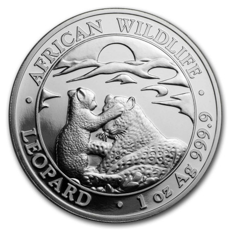 Stříbrná mince 1 Oz African Wildlife Leopard 2019