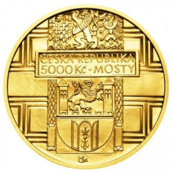 Zlatá mince 1/2 Oz Renesanční Most ve Stříbře 2011
