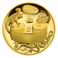 Zlatá mince 1/2 Oz Karel Zeman 100 let od narození filmového režiséra 2010 Proof