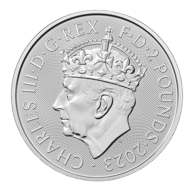 Stříbrná mince 1 Oz Britannia 2023 Korunovace King Charles III