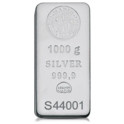 Stříbrný slitek 1 Kg Nadir...