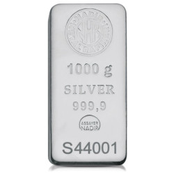 Stříbrný slitek 1 Kg Nadir...