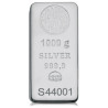 Stříbrný slitek 1 Kg Nadir Metals Rafineri