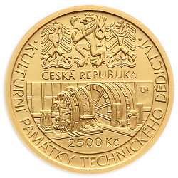 Zlatá mince 1/4 Oz Důl Michal v Ostravě 2010 Proof