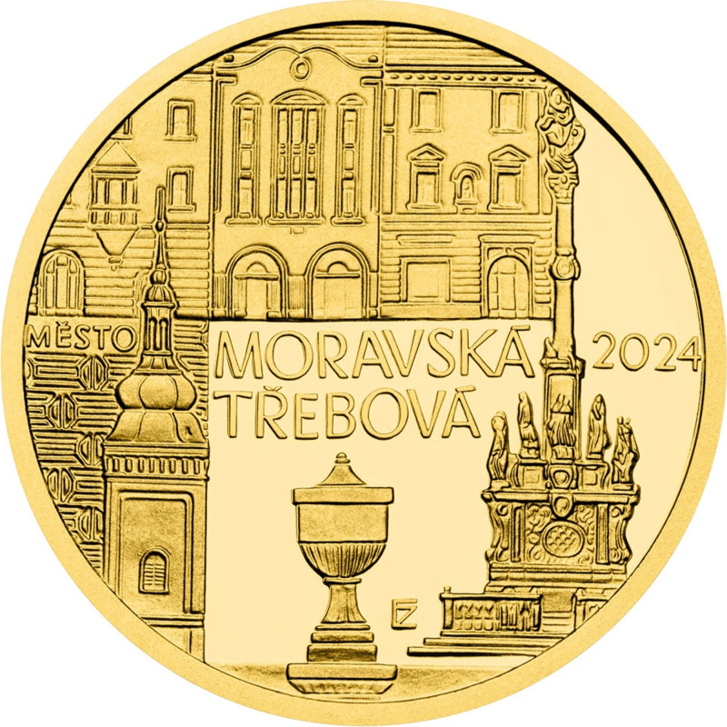 Zlatá mince 1/2 Oz město Moravská Třebová 2024 Proof