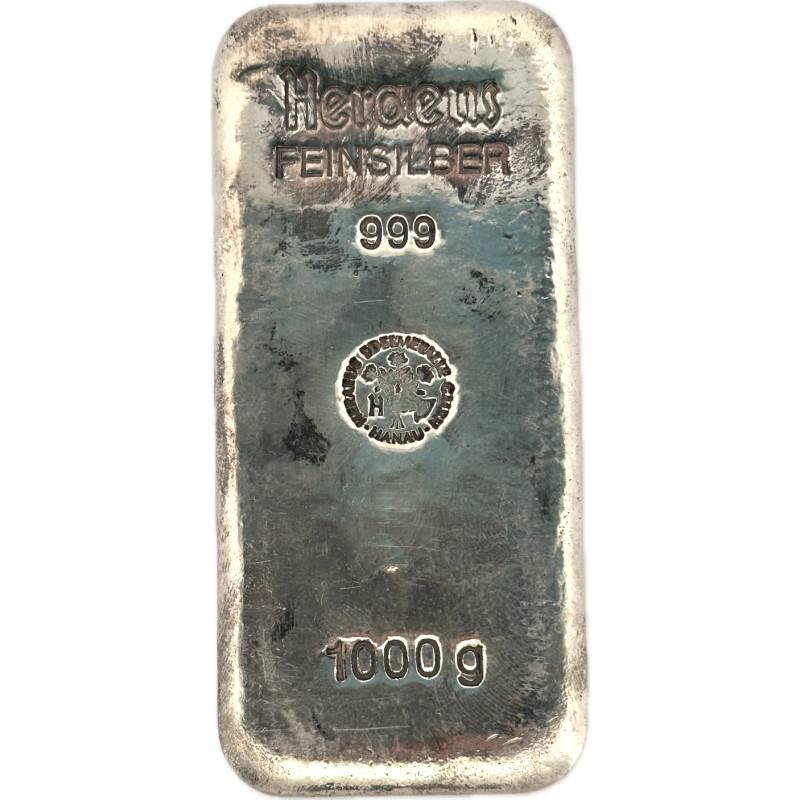 Stříbrný slitek 1 Kg Heraeus