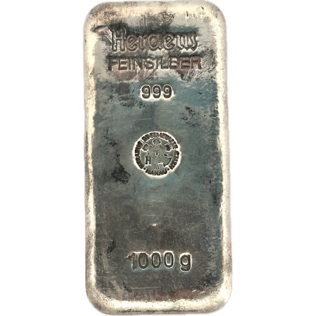 Stříbrný slitek 1 Kg Heraeus