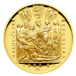 Zlatá mince 5000 Kč 1/2 Oz Hrad Zvíkov 2018 Proof