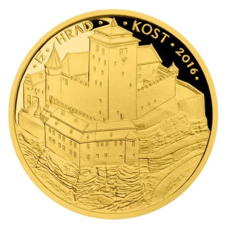 Zlatá mince 5000 Kč 1/2 Oz Hrad Kost 2016 Proof