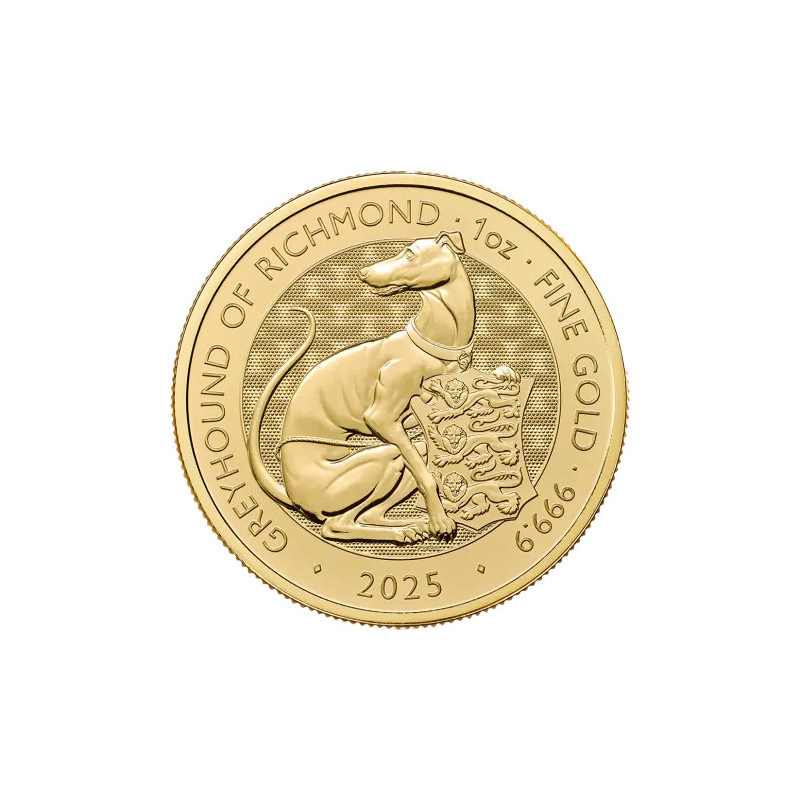 Zlatá mince 1 Oz The Tudor Beasts Greyhound of Richmond 2025