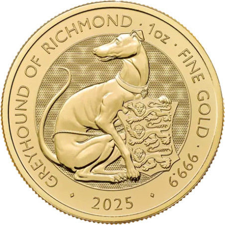 Zlatá mince 1 Oz The Tudor Beasts Greyhound of Richmond 2025