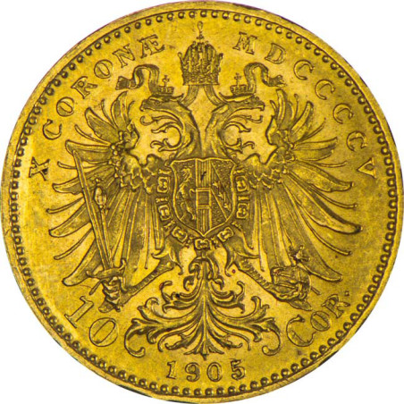 Zlatá mince 3,38 g 10 Korun Františka Josefa I. 1892-1911