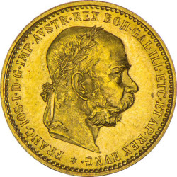 Zlatá mince 10 Korun Františka Josefa I. různé roky (1892-1911)