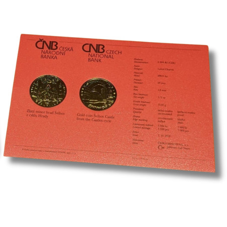 Zlatá mince 5000 Kč 1/2 Oz Hrad Švihov 2019 Standard